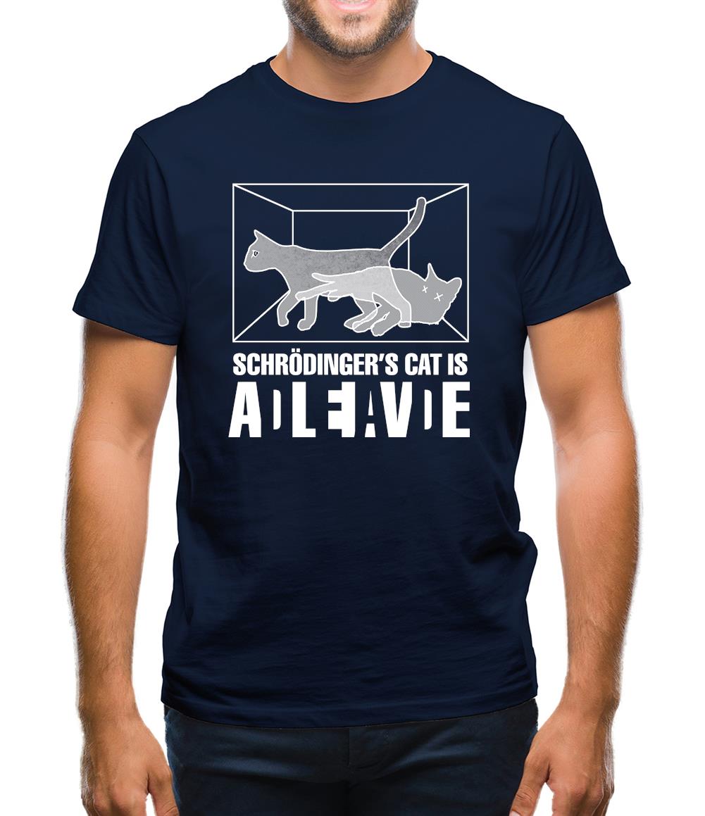Schrodinger's Cat Mens T-Shirt Schrodinger's Cat Mens T-Shirt