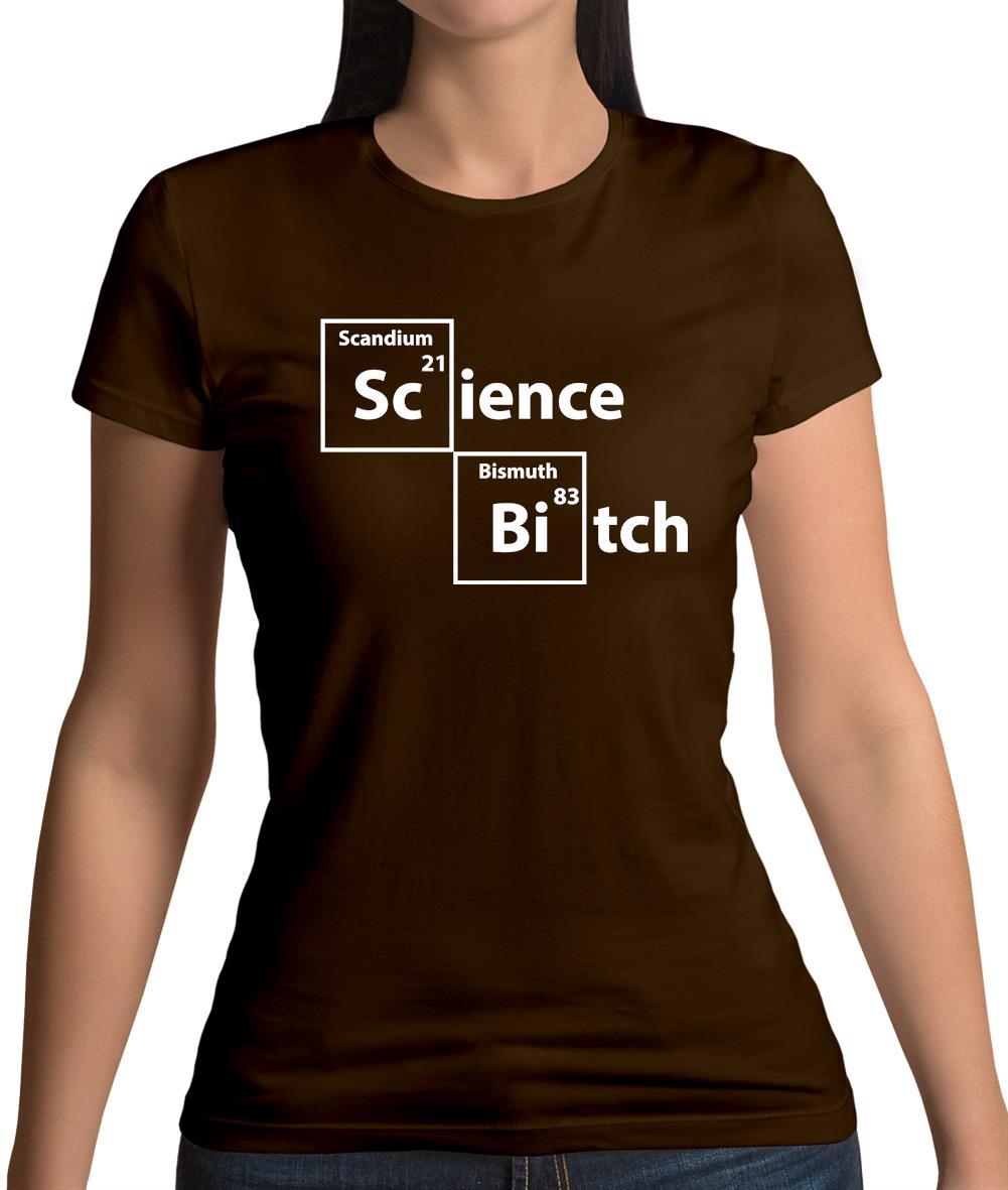 Science Bitch Periodic Table Womens T-Shirt Science Bitch Periodic Table Womens T-Shirt
