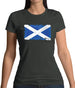Scotland Grunge Style Flag Womens T-Shirt Scotland Grunge Style Flag Womens T-Shirt
