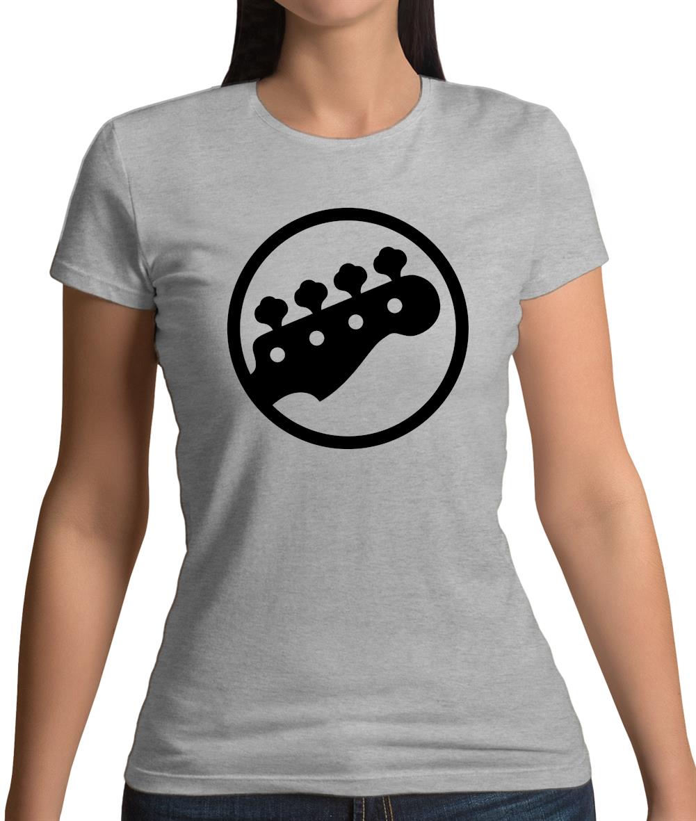 Bass Guitar Headstock Womens T-Shirt Bass Guitar Headstock Womens T-Shirt