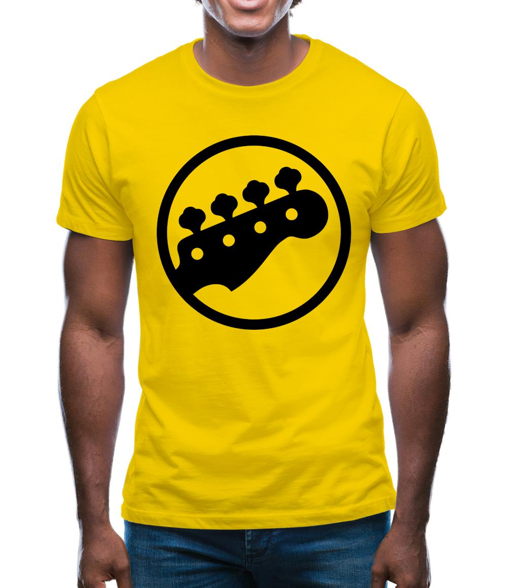 Bass Guitar Headstock Mens T-Shirt Bass Guitar Headstock Mens T-Shirt