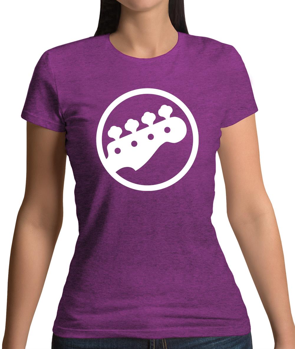 Bass Guitar Headstock Womens T-Shirt Bass Guitar Headstock Womens T-Shirt