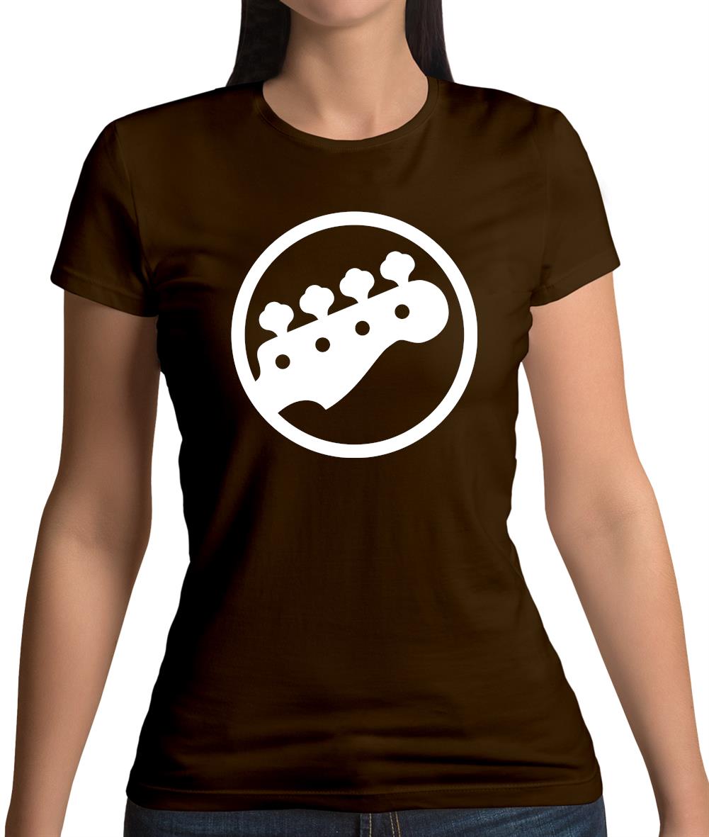 Bass Guitar Headstock Womens T-Shirt Bass Guitar Headstock Womens T-Shirt