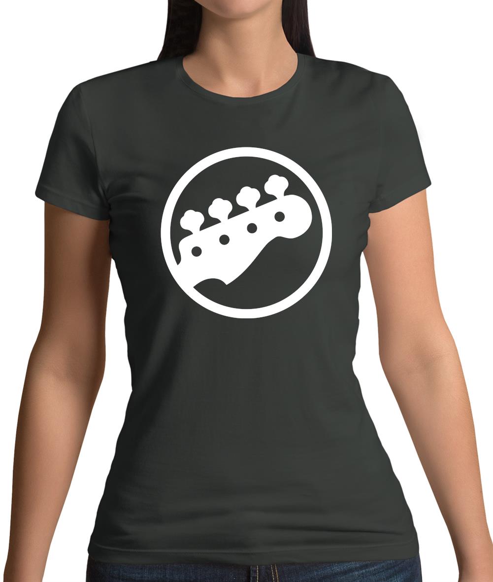 Bass Guitar Headstock Womens T-Shirt Bass Guitar Headstock Womens T-Shirt