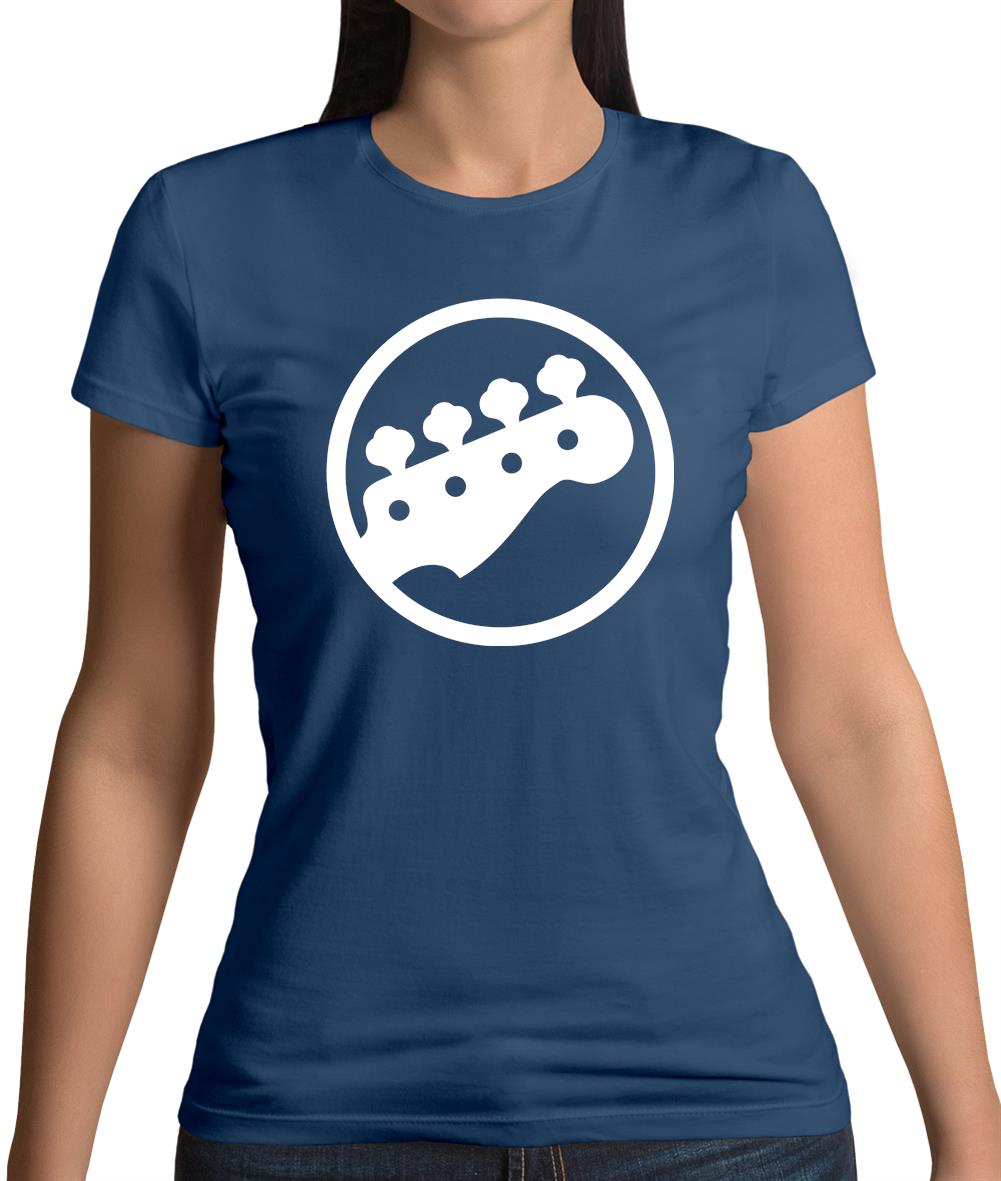 Bass Guitar Headstock Womens T-Shirt Bass Guitar Headstock Womens T-Shirt