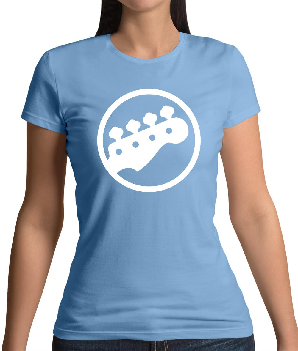 Bass Guitar Headstock Womens T-Shirt Bass Guitar Headstock Womens T-Shirt