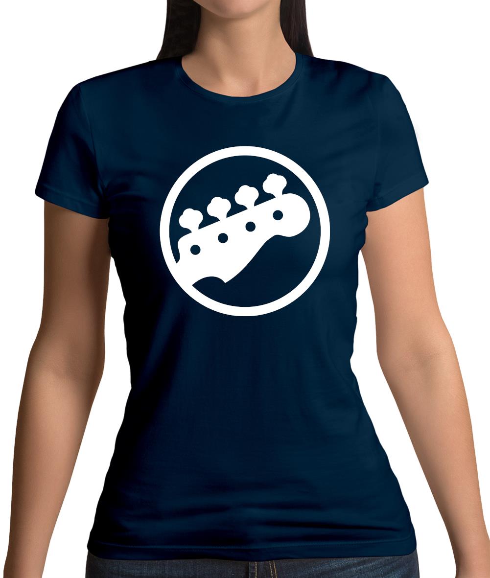 Bass Guitar Headstock Womens T-Shirt Bass Guitar Headstock Womens T-Shirt