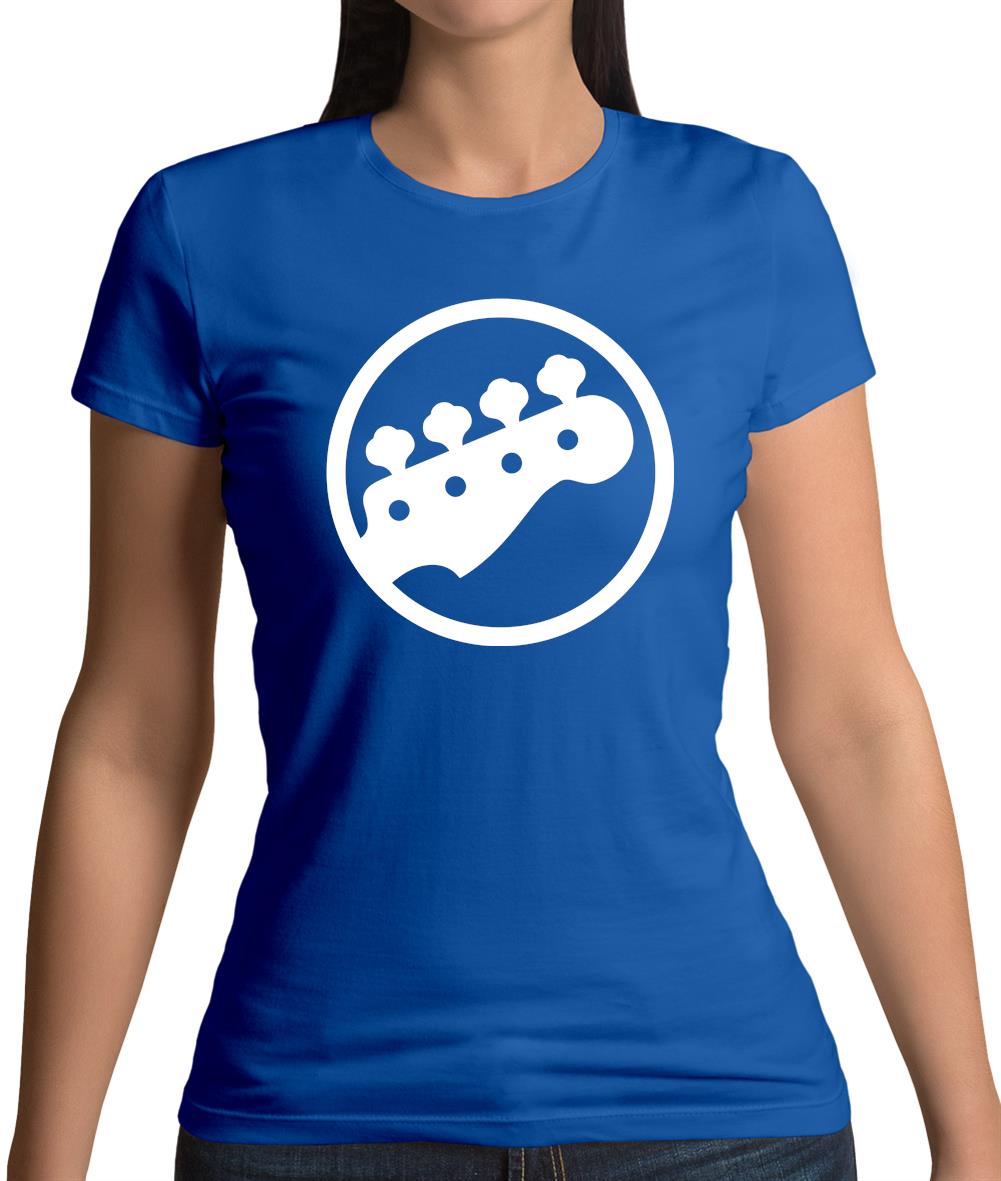 Bass Guitar Headstock Womens T-Shirt Bass Guitar Headstock Womens T-Shirt