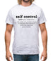 Self Control Definition Mens T-Shirt Self Control Definition Mens T-Shirt