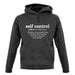 Self Control Definition unisex hoodie Self Control Definition unisex hoodie