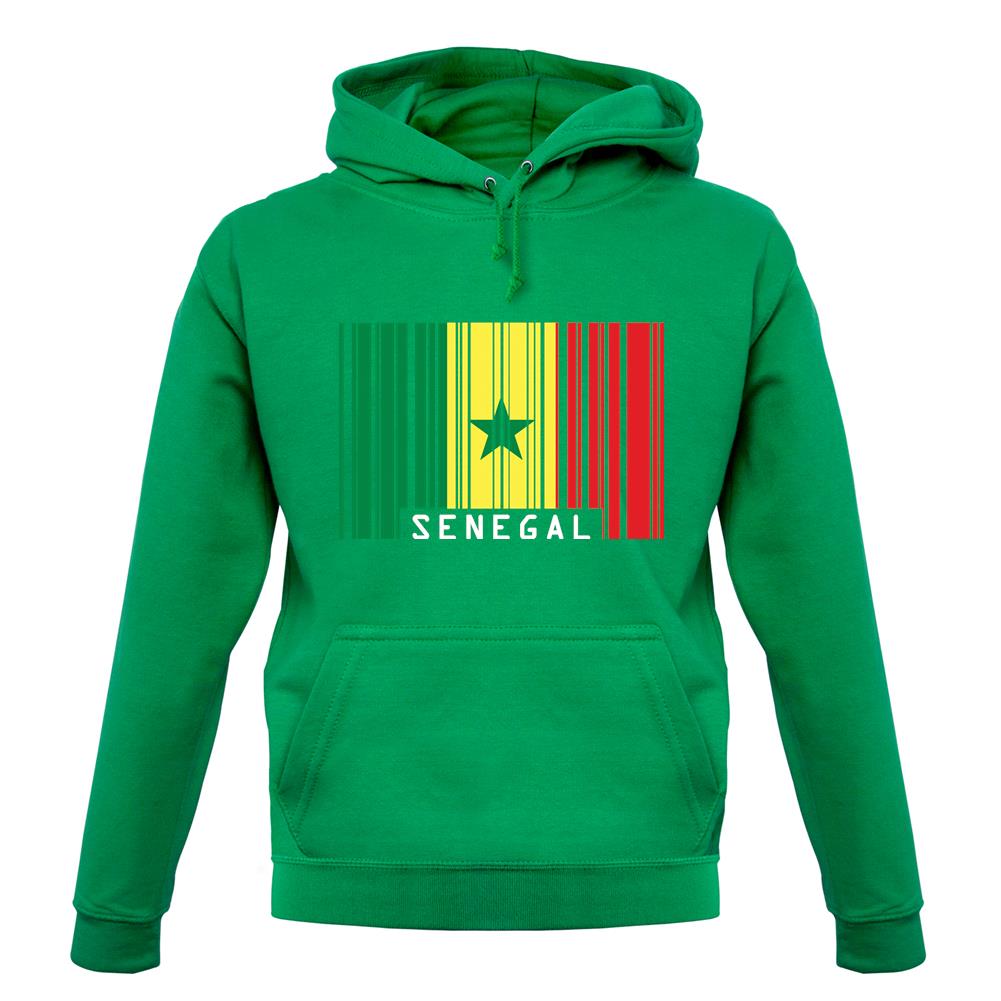 Senegal Barcode Style Flag unisex hoodie Senegal Barcode Style Flag unisex hoodie