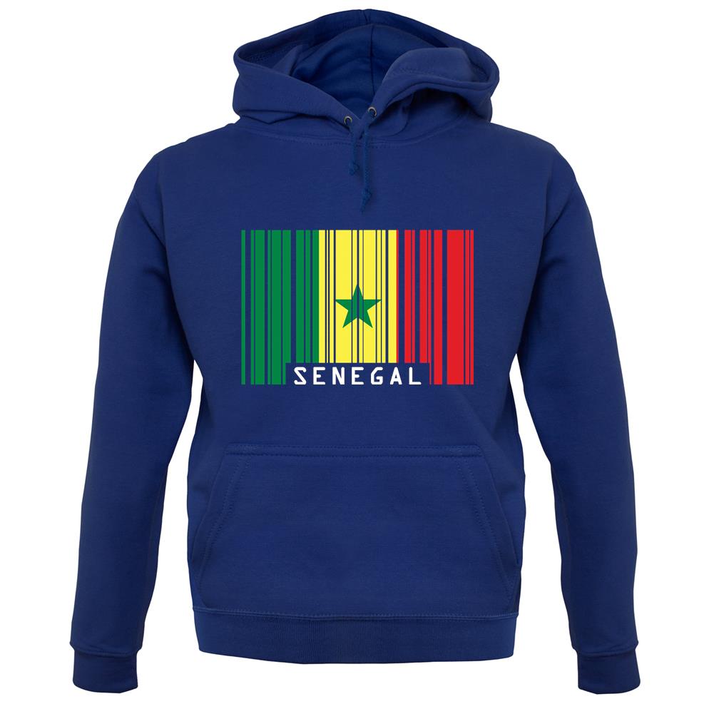 Senegal Barcode Style Flag unisex hoodie Senegal Barcode Style Flag unisex hoodie