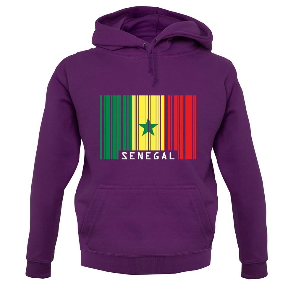 Senegal Barcode Style Flag unisex hoodie Senegal Barcode Style Flag unisex hoodie