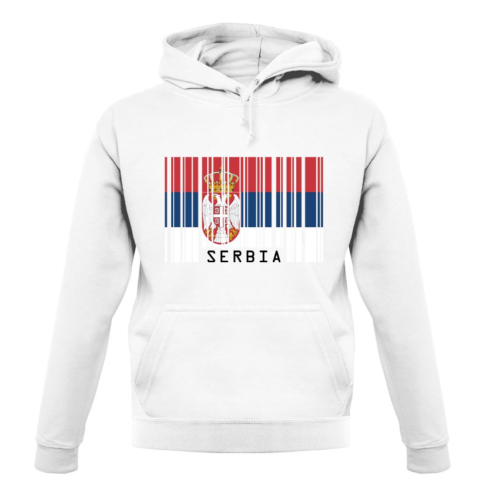 Serbia Barcode Style Flag unisex hoodie Serbia Barcode Style Flag unisex hoodie