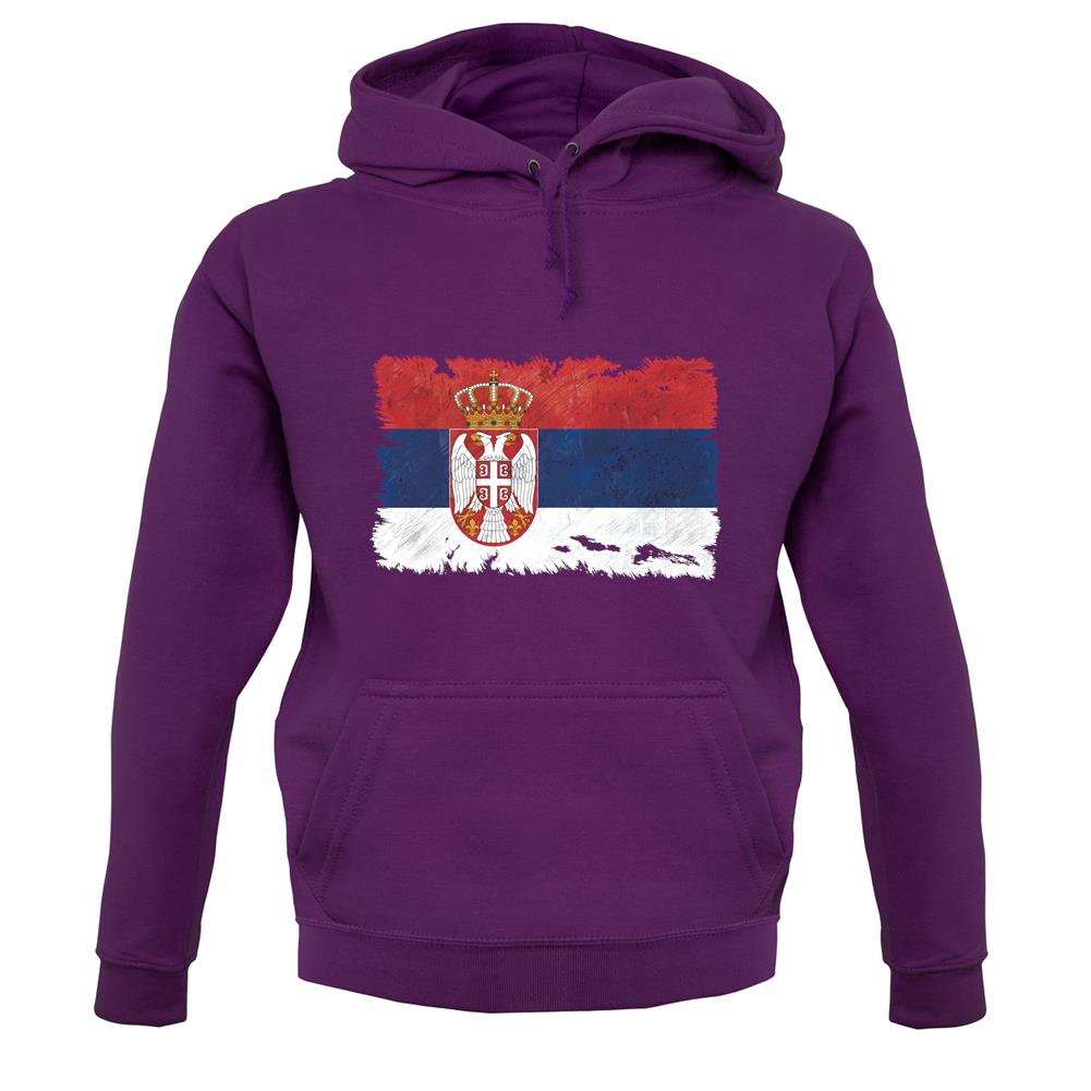 Serbia Grunge Style Flag unisex hoodie Serbia Grunge Style Flag unisex hoodie