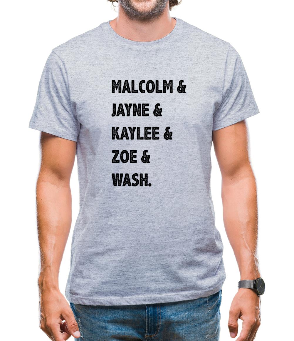 Serenity Crew List Mens T-Shirt Serenity Crew List Mens T-Shirt