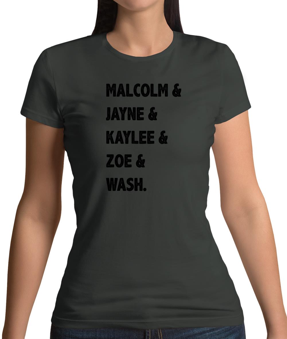 Malcolm & Jayne & Zoe Womens T-Shirt Malcolm & Jayne & Zoe Womens T-Shirt