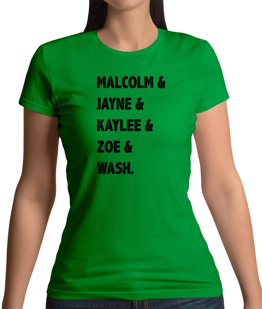 Malcolm & Jayne & Zoe Womens T-Shirt Malcolm & Jayne & Zoe Womens T-Shirt