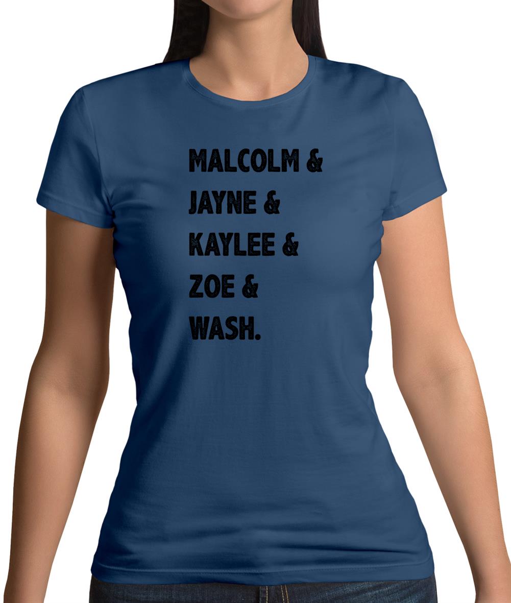 Malcolm & Jayne & Zoe Womens T-Shirt Malcolm & Jayne & Zoe Womens T-Shirt