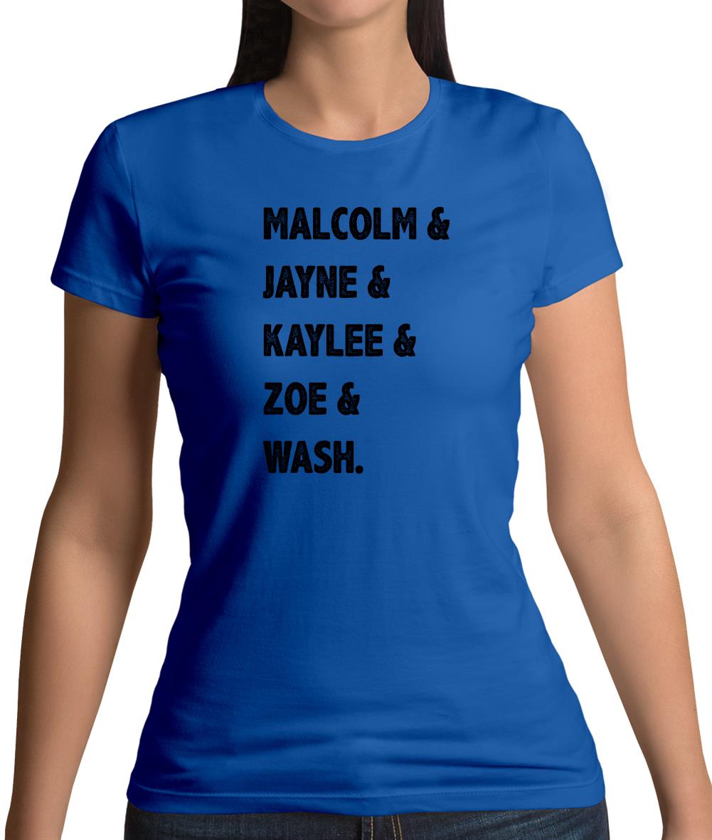 Malcolm & Jayne & Zoe Womens T-Shirt Malcolm & Jayne & Zoe Womens T-Shirt