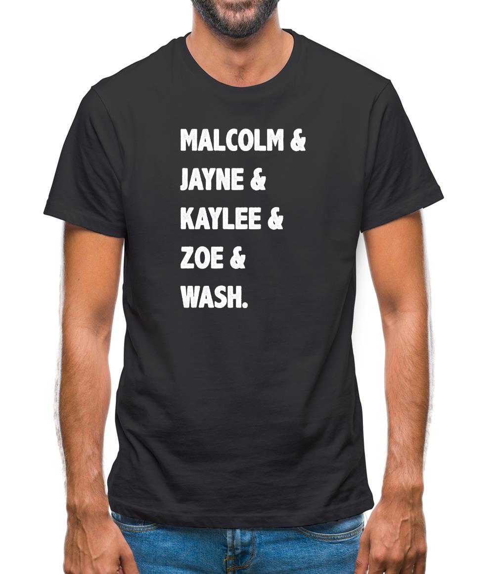 Serenity Crew List Mens T-Shirt Serenity Crew List Mens T-Shirt