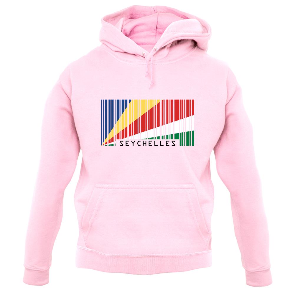 Seychelles Barcode Style Flag unisex hoodie Seychelles Barcode Style Flag unisex hoodie