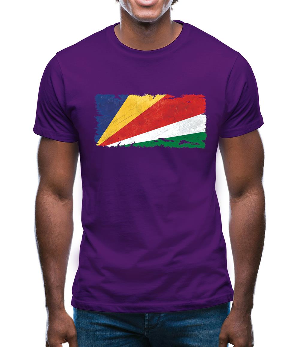 Seychelles Grunge Style Flag Mens T-Shirt Seychelles Grunge Style Flag Mens T-Shirt