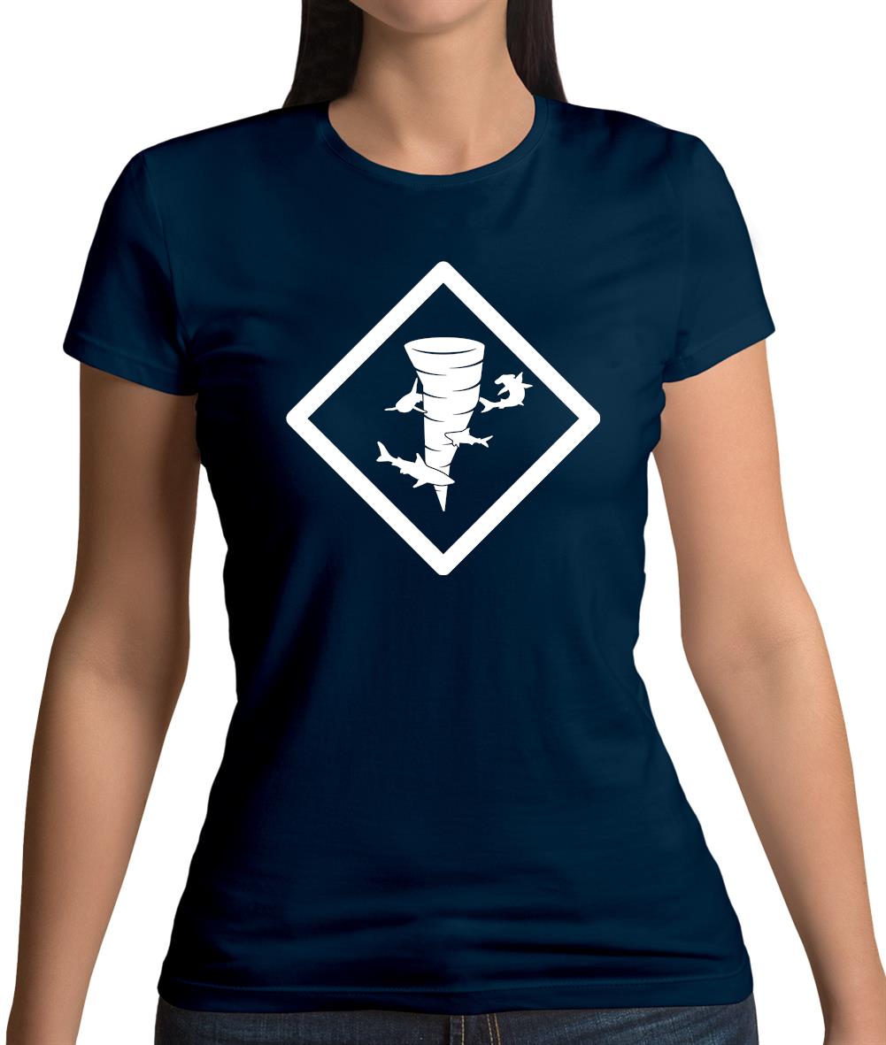 Shark Tornado Womens T-Shirt Shark Tornado Womens T-Shirt