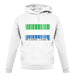 Sierra Leone  Barcode Style Flag unisex hoodie Sierra Leone  Barcode Style Flag unisex hoodie