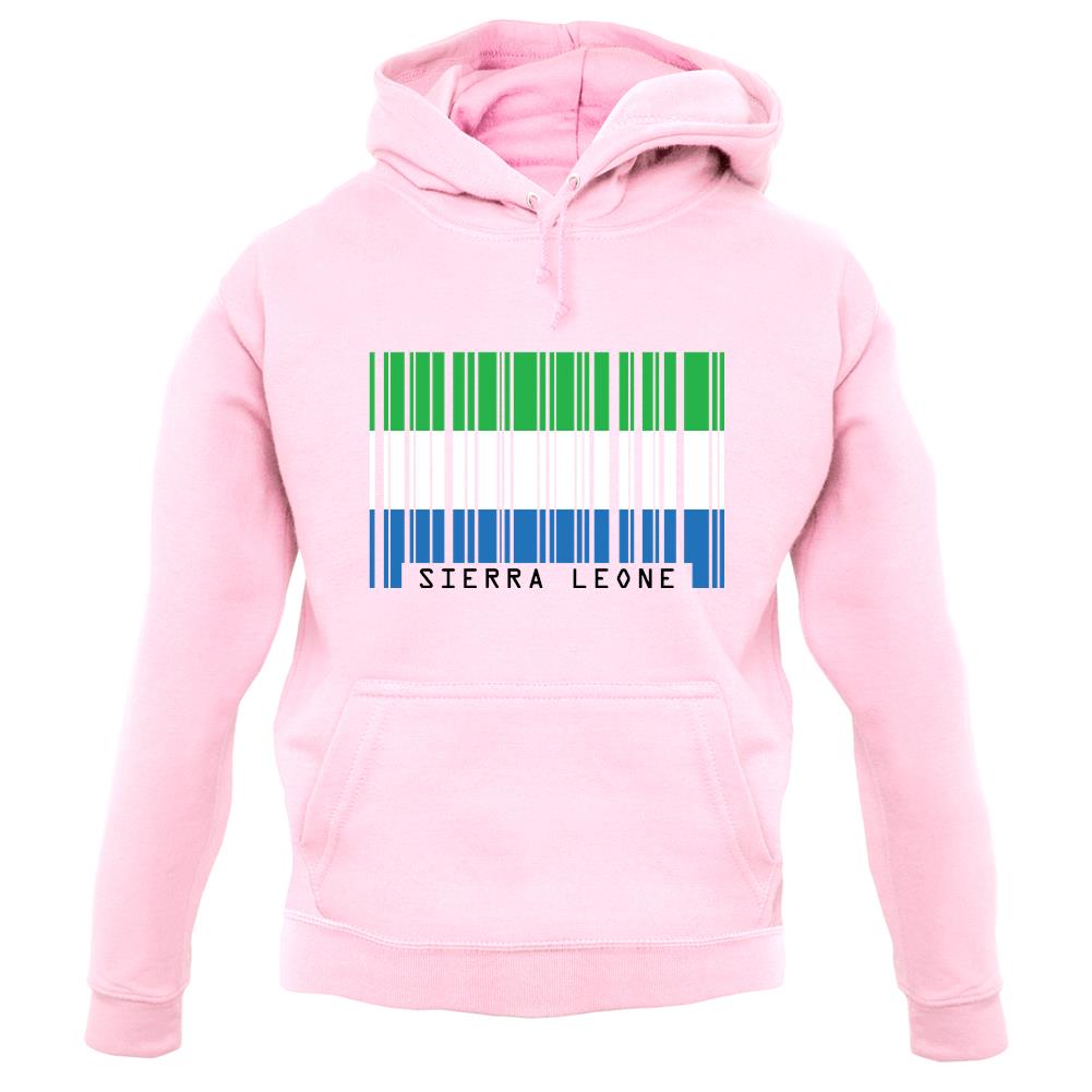 Sierra Leone  Barcode Style Flag unisex hoodie Sierra Leone  Barcode Style Flag unisex hoodie