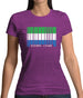 Sierra Leone  Barcode Style Flag Womens T-Shirt Sierra Leone  Barcode Style Flag Womens T-Shirt