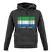 Sierra Leone  Barcode Style Flag unisex hoodie Sierra Leone  Barcode Style Flag unisex hoodie