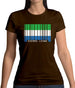 Sierra Leone  Barcode Style Flag Womens T-Shirt Sierra Leone  Barcode Style Flag Womens T-Shirt
