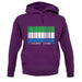 Sierra Leone  Barcode Style Flag unisex hoodie Sierra Leone  Barcode Style Flag unisex hoodie