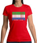 Sierra Leone  Barcode Style Flag Womens T-Shirt Sierra Leone  Barcode Style Flag Womens T-Shirt