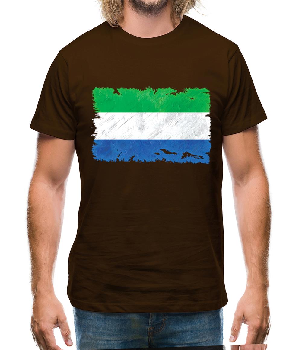Sierra Leone Grunge Style Flag Mens T-Shirt Sierra Leone Grunge Style Flag Mens T-Shirt