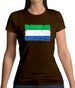 Sierra Leone Grunge Style Flag Womens T-Shirt Sierra Leone Grunge Style Flag Womens T-Shirt