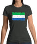 Sierra Leone Grunge Style Flag Womens T-Shirt Sierra Leone Grunge Style Flag Womens T-Shirt
