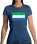 Sierra Leone Grunge Style Flag Womens T-Shirt Sierra Leone Grunge Style Flag Womens T-Shirt