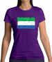 Sierra Leone Grunge Style Flag Womens T-Shirt Sierra Leone Grunge Style Flag Womens T-Shirt