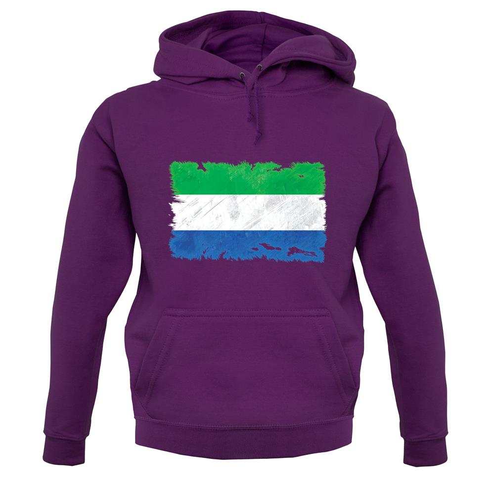 Sierra Leone Grunge Style Flag unisex hoodie Sierra Leone Grunge Style Flag unisex hoodie