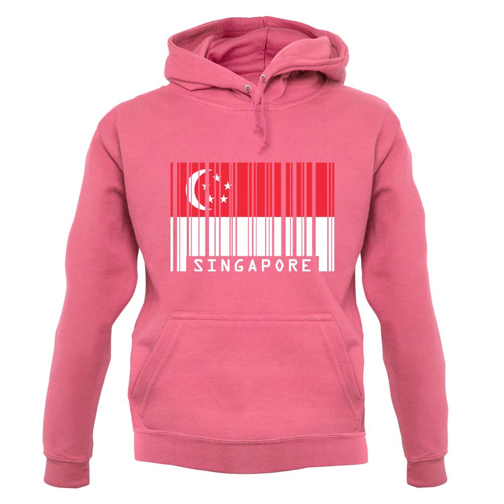 Singapore Barcode Style Flag unisex hoodie Singapore Barcode Style Flag unisex hoodie