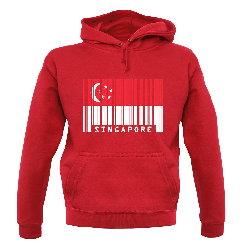 Singapore Barcode Style Flag unisex hoodie Singapore Barcode Style Flag unisex hoodie