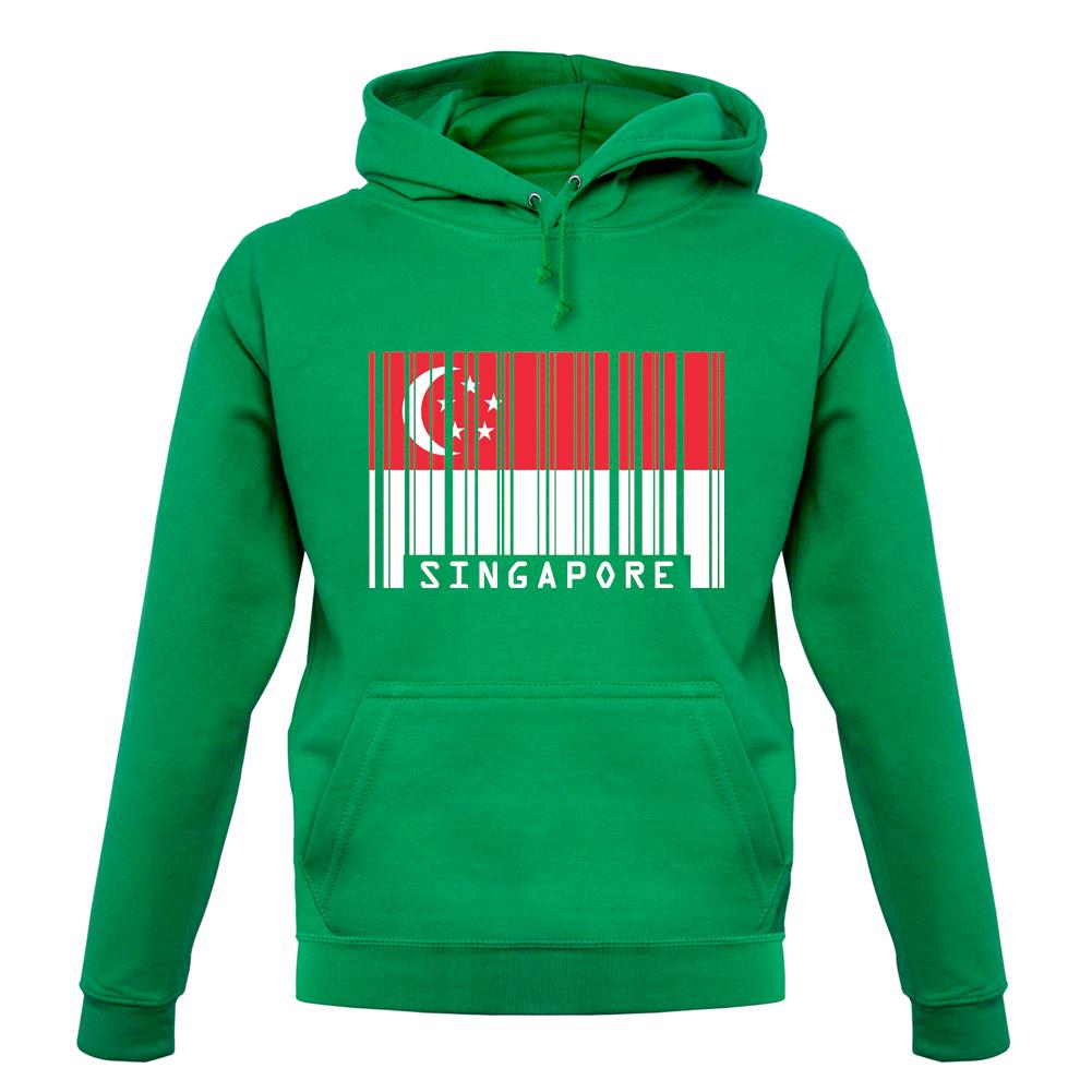 Singapore Barcode Style Flag unisex hoodie Singapore Barcode Style Flag unisex hoodie