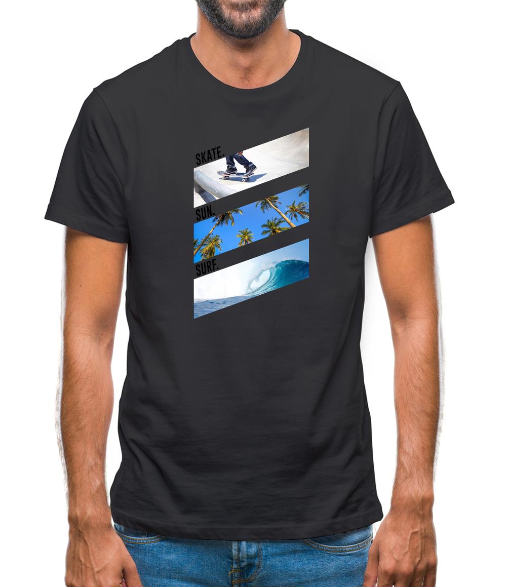 Skate Sun Surf Mens T-Shirt Skate Sun Surf Mens T-Shirt