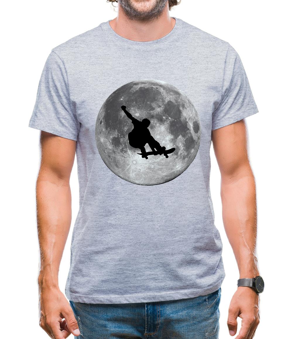 Skateboarder Moon Mens T-Shirt Skateboarder Moon Mens T-Shirt