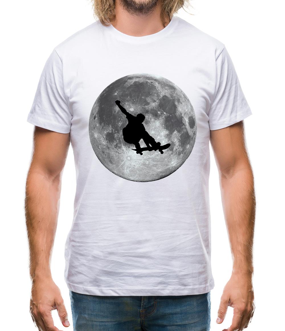 Skateboarder Moon Mens T-Shirt Skateboarder Moon Mens T-Shirt