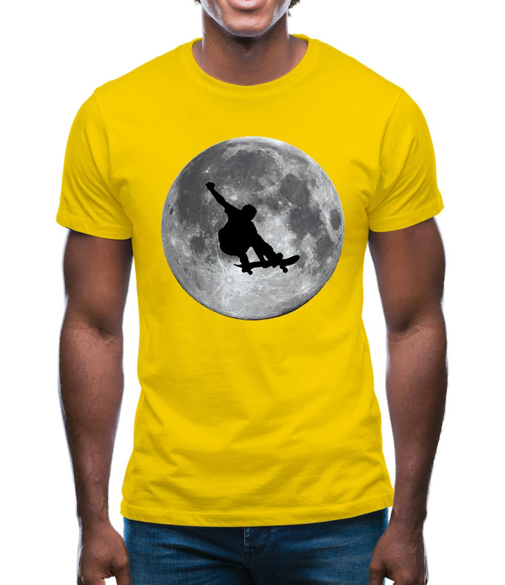 Skateboarder Moon Mens T-Shirt Skateboarder Moon Mens T-Shirt