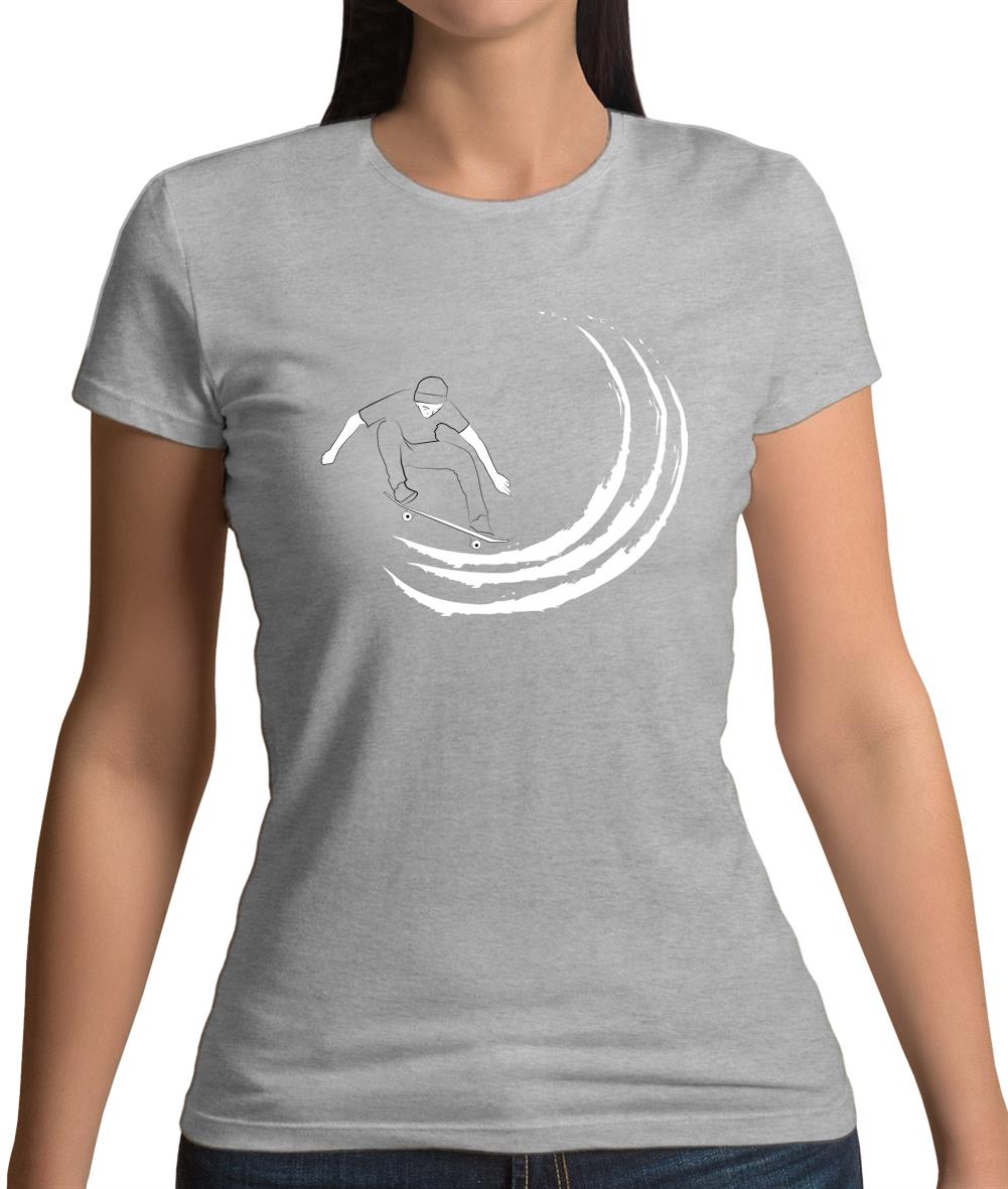 Skaters Swoosh Womens T-Shirt Skaters Swoosh Womens T-Shirt