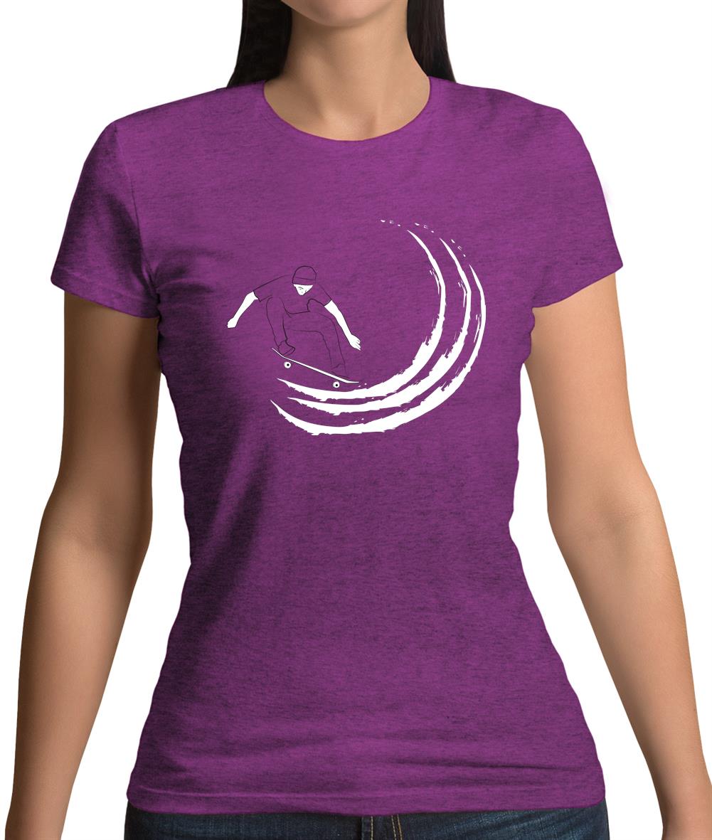 Skaters Swoosh Womens T-Shirt Skaters Swoosh Womens T-Shirt